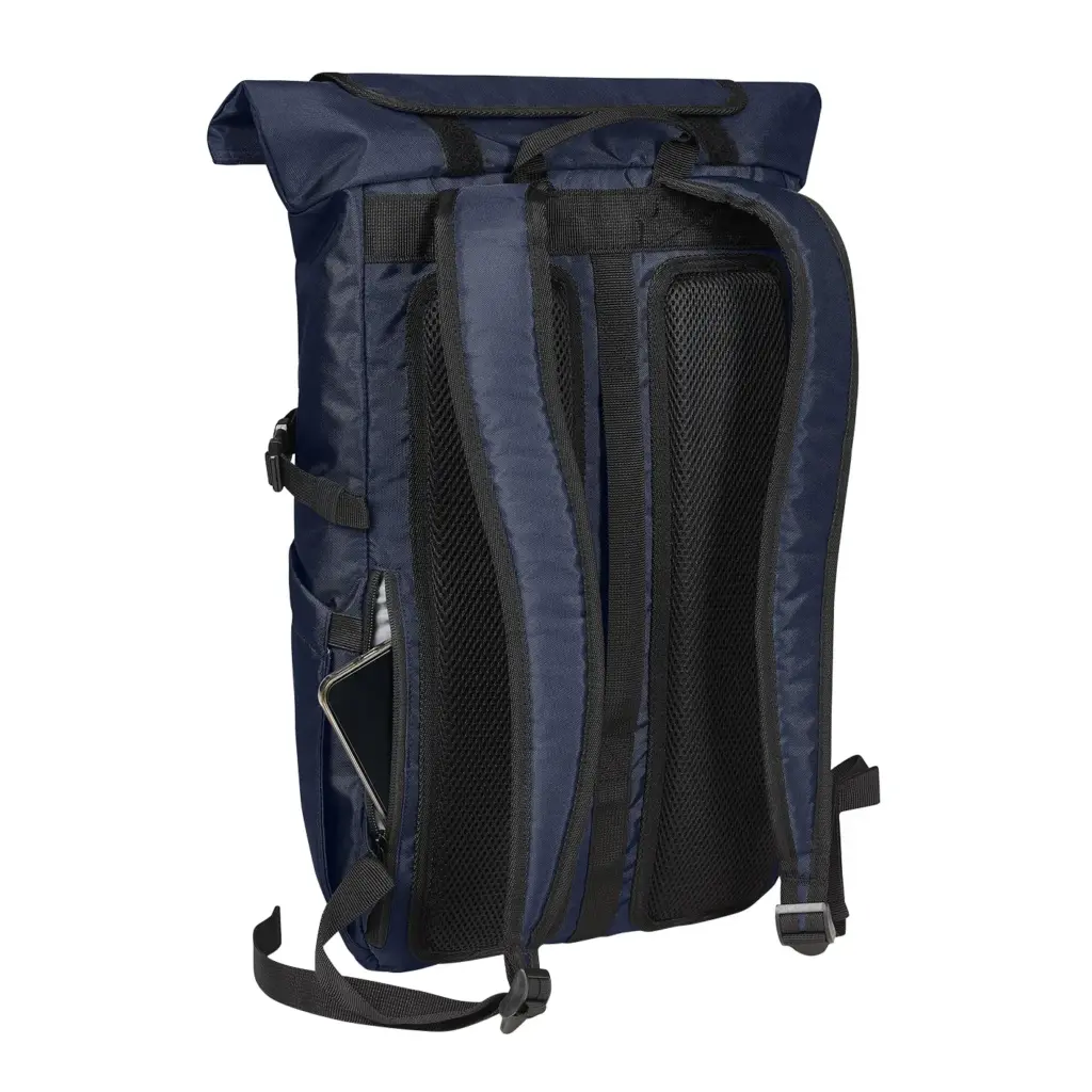 Halfar laptop backpack FLEX: roll-top, custom logo printing. — product photo 28
