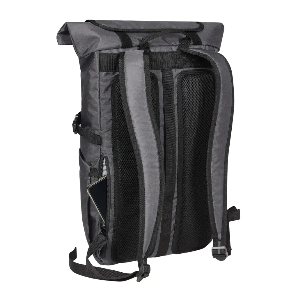 Halfar laptop backpack FLEX: roll-top, custom logo printing. — product photo 29