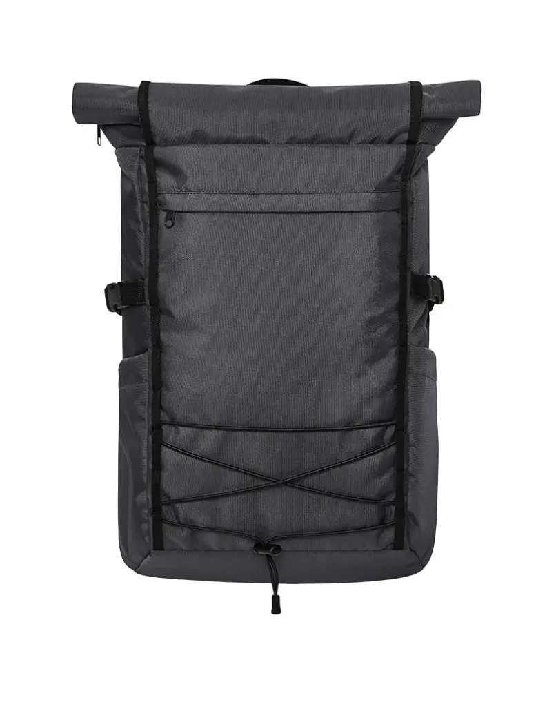 Halfar laptop backpack FLEX: roll-top, custom logo printing.