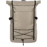 Halfar laptop backpack FLEX: roll-top, custom logo printing.