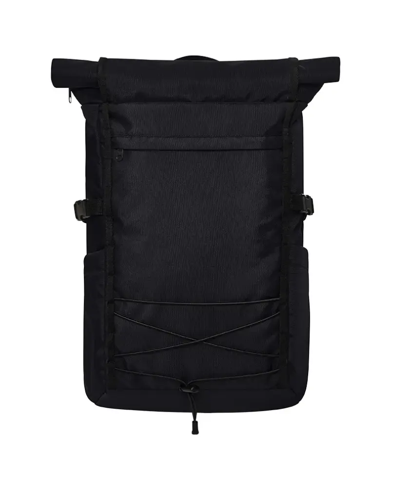 Halfar laptop backpack FLEX: roll-top, custom logo printing.