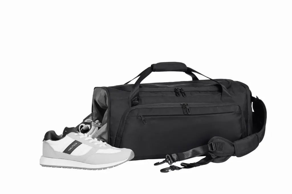 Halfar sporttasche bedrucken - duffle bag mit logo, recycelt. — Produktfoto 18