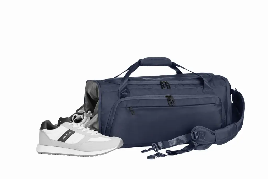 Halfar sporttasche bedrucken - duffle bag mit logo, recycelt. — Produktfoto 19