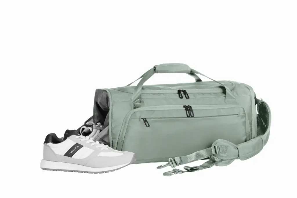Halfar sporttasche bedrucken - duffle bag mit logo, recycelt. — Produktfoto 21