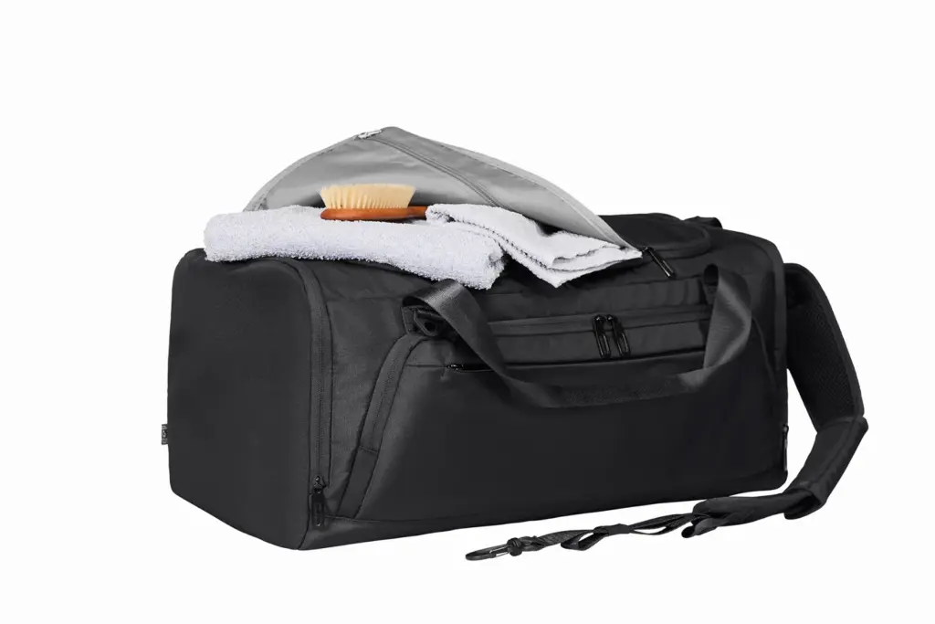 Halfar sporttasche bedrucken - duffle bag mit logo, recycelt. — Produktfoto 22