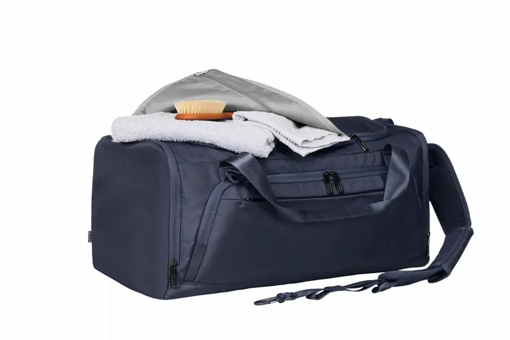 Halfar sporttasche bedrucken - duffle bag mit logo, recycelt. — Produktfoto 23