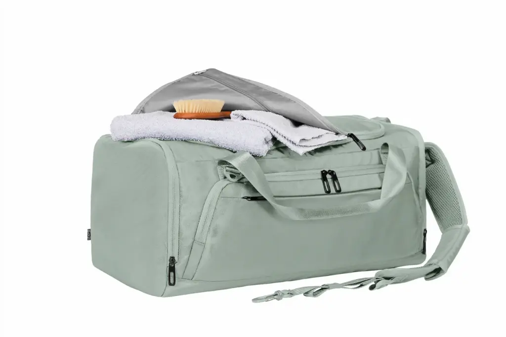 Halfar sporttasche bedrucken - duffle bag mit logo, recycelt. — Produktfoto 25