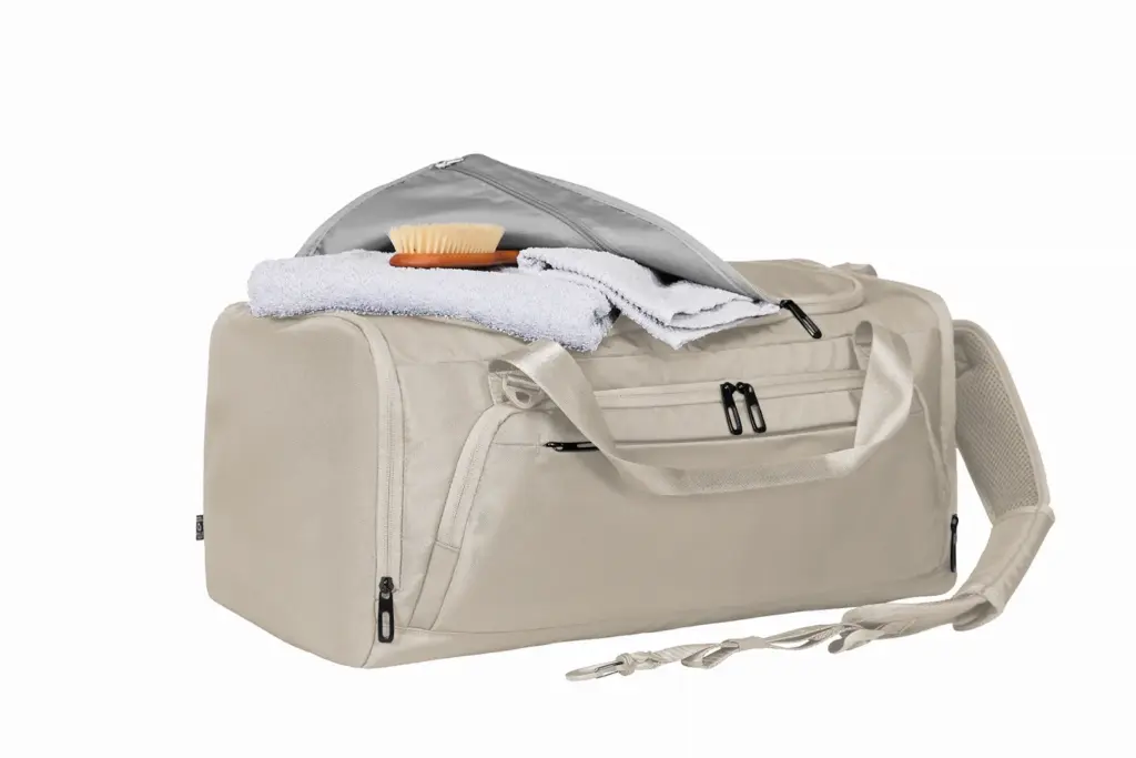 Halfar sporttasche bedrucken - duffle bag mit logo, recycelt. — Produktfoto 24