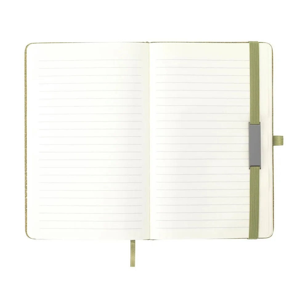 Glenburn TeaGround Notebook A5 notitieboek productfoto 4 - Hidalgo Recycled Tea Grounds A5 Notebook Custom Logo — product photo 4