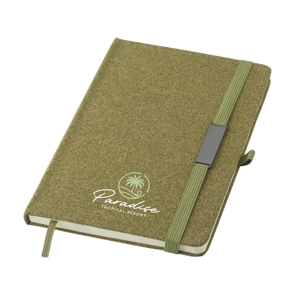 Glenburn TeaGround Notebook A5 notitieboek productfoto 5 - Hidalgo Recycled Tea Grounds A5 Notebook Custom Logo — product photo 5