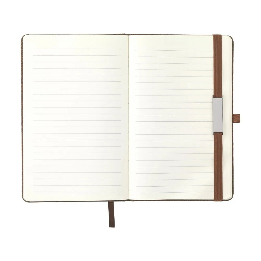 Clifton CoffeeGround Notebook A5 notitieboek productfoto 4 - Hidalgo Recycled Coffee Grounds A5 Notebook Custom Logo — product photo 4