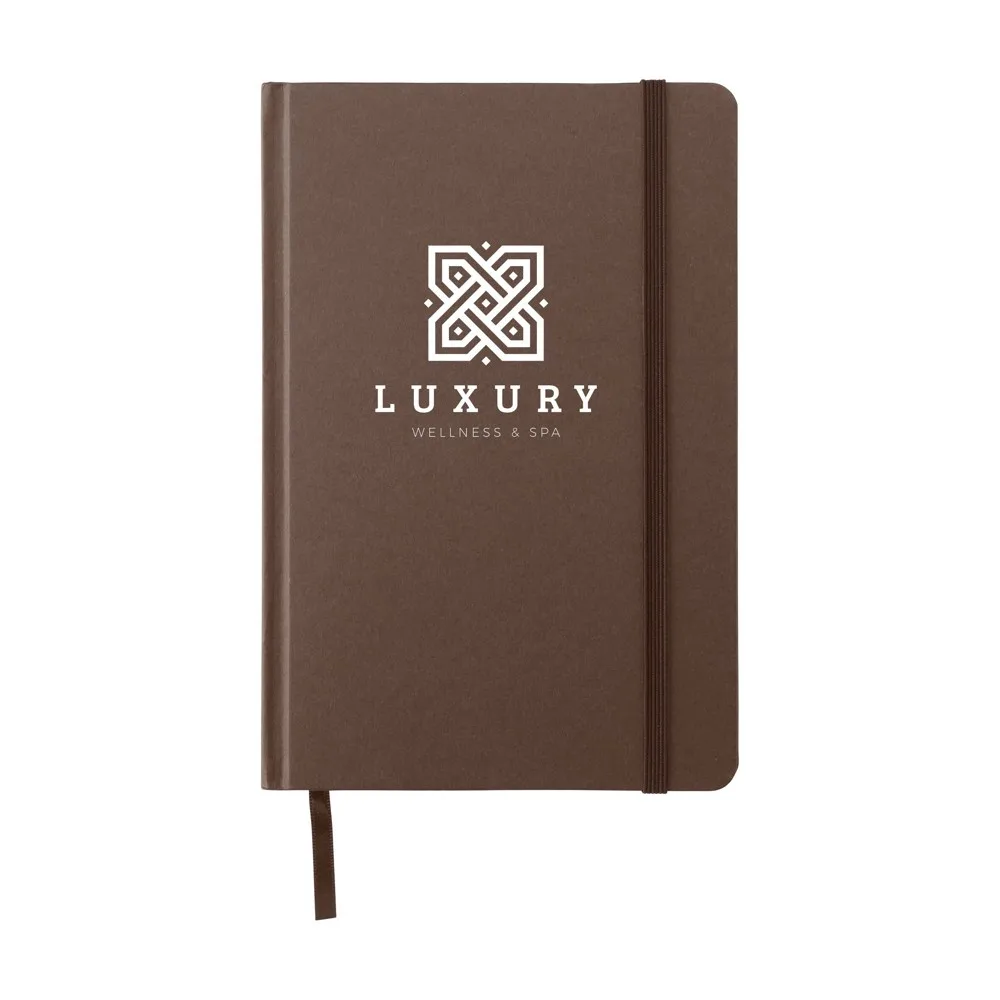 Sardam Sugarcane Notebook A5, bruin (± pms 4695u)