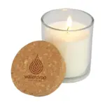 Wooosh Candle Essenza Midi geurkaars, transparant - wit