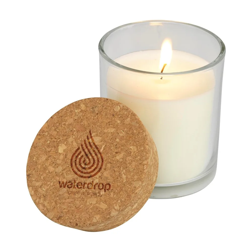 Wooosh Candle Essenza Midi geurkaars, transparant - wit