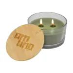Wooosh Candle Cocoon geurkaars, transparant groen