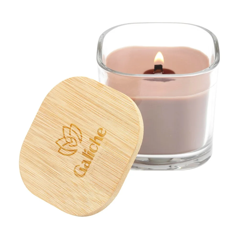 Wooosh Candle Sereno geurkaars, transparant / bruin