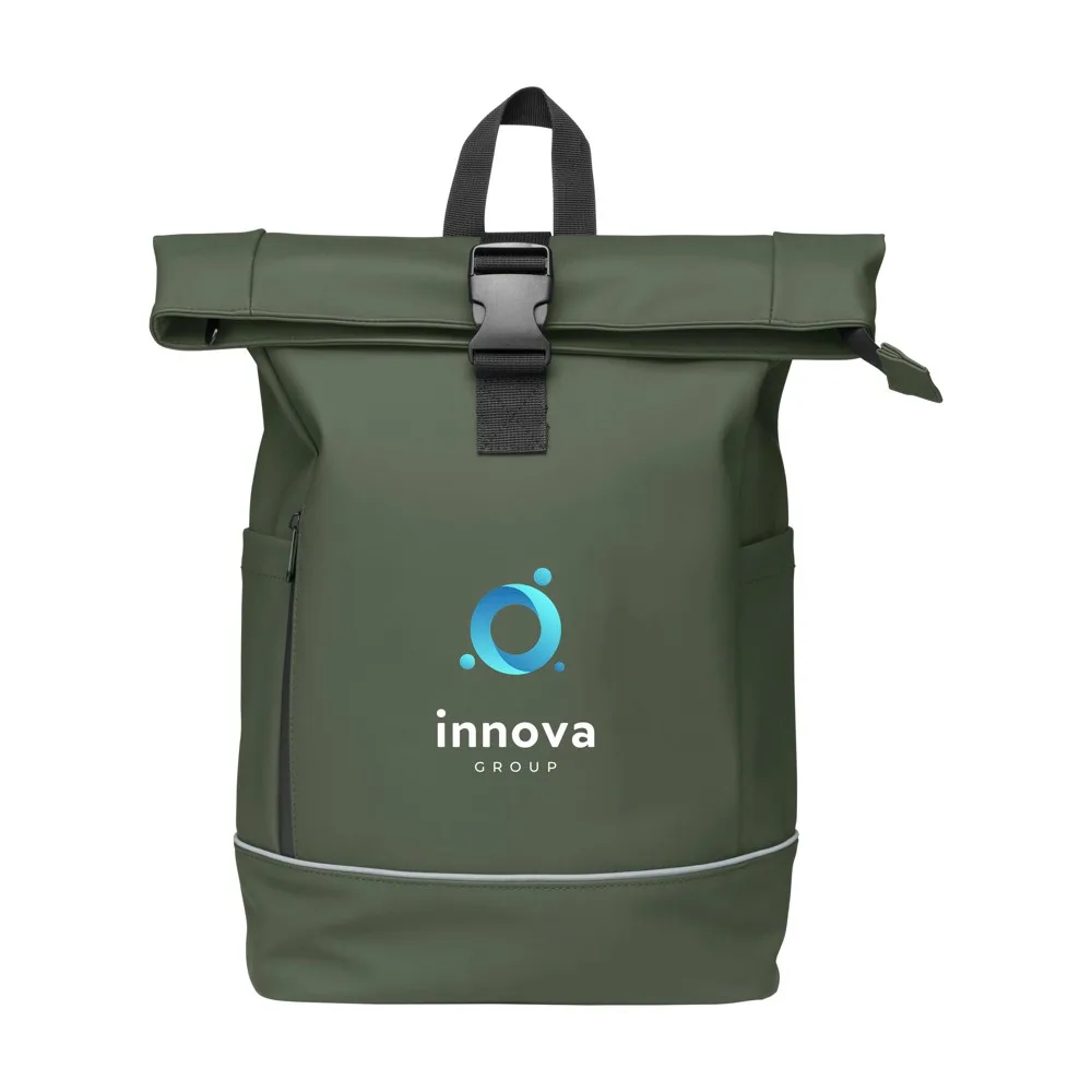 Lennon GRS Roll-Top Bicycle Backpack fietstas, donkergroen