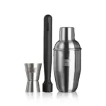 Vacu Vin Cocktailset Bar in a Box Starter, zilver