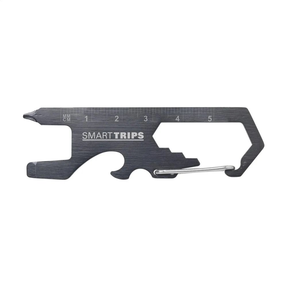 SmartKey multitool zwart ± pms black - Hidalgo-werbeartikel SmartKey multitool, zwart (± pms black)