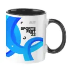 Full Colour Mug Colorato 350 mlmok, zwart (± pms black)
