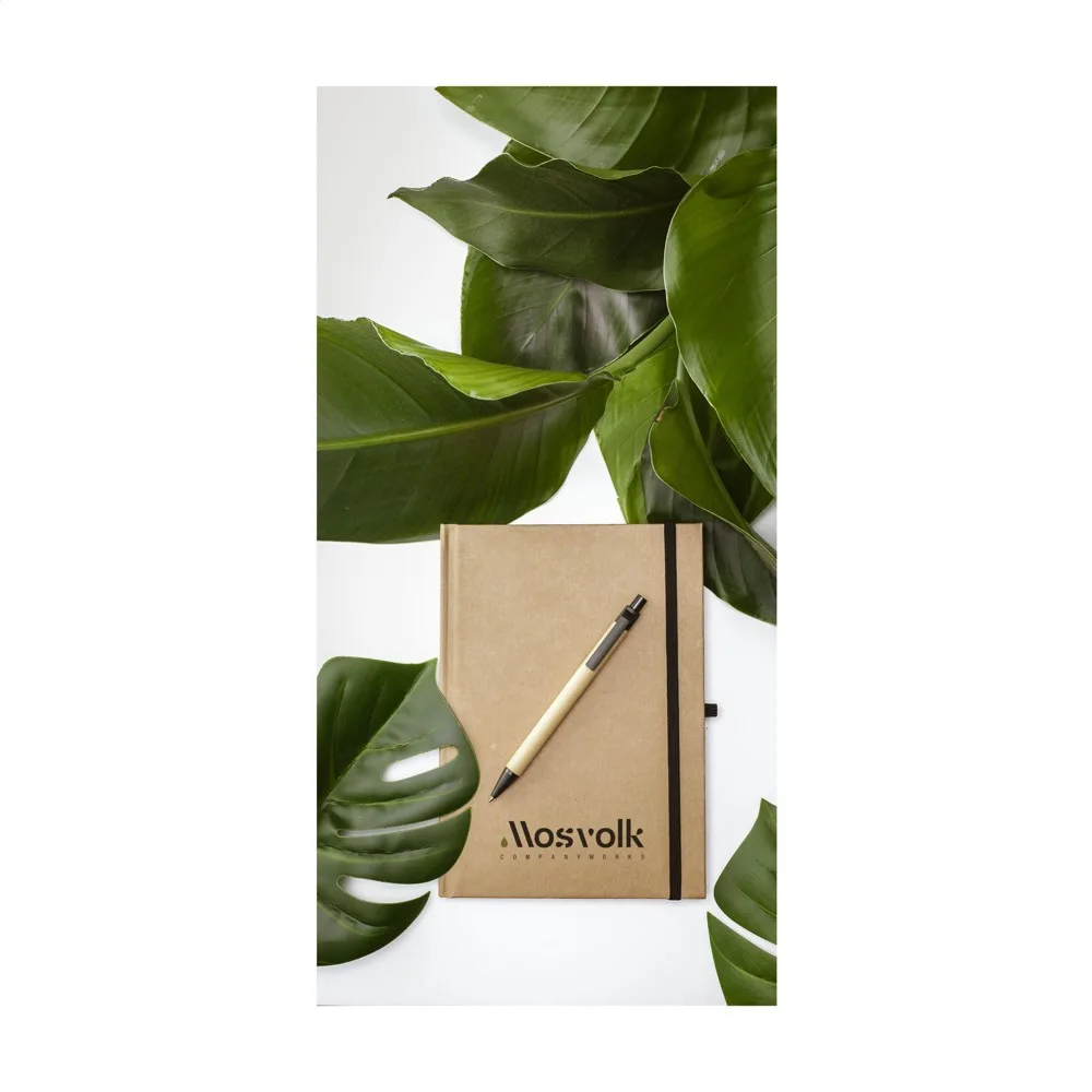 Notizbuch A5 bedrucken Recycling liniert FSC-Papier — Produktfoto 2