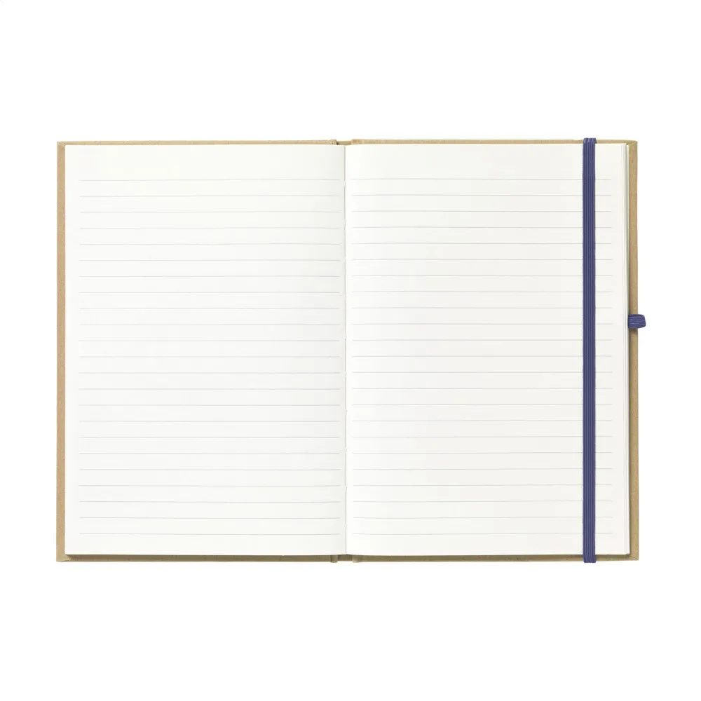 Notizbuch A5 bedrucken Recycling liniert FSC-Papier — Produktfoto 14