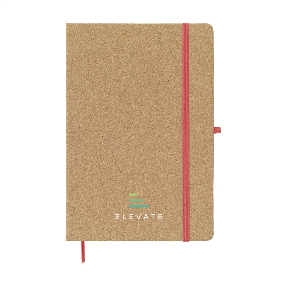 CorkNote A5 notitieboek rood ± pms 3517u - Hidalgo CorkNote A5 notitieboek, rood (± pms 3517u)