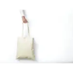 Organic Cotton Shopper Natural (140 g/m²) tas — productfoto 2