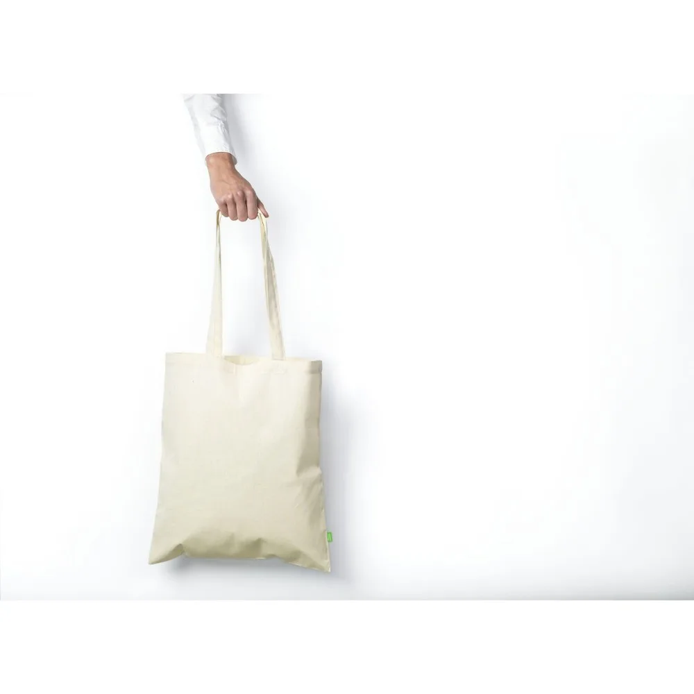 Organic Cotton Shopper Natural 140 gm² tas productfoto 2 - Katoenendraagtassen Organic Cotton Shopper Natural (140 g/m²) tas — productfoto 2