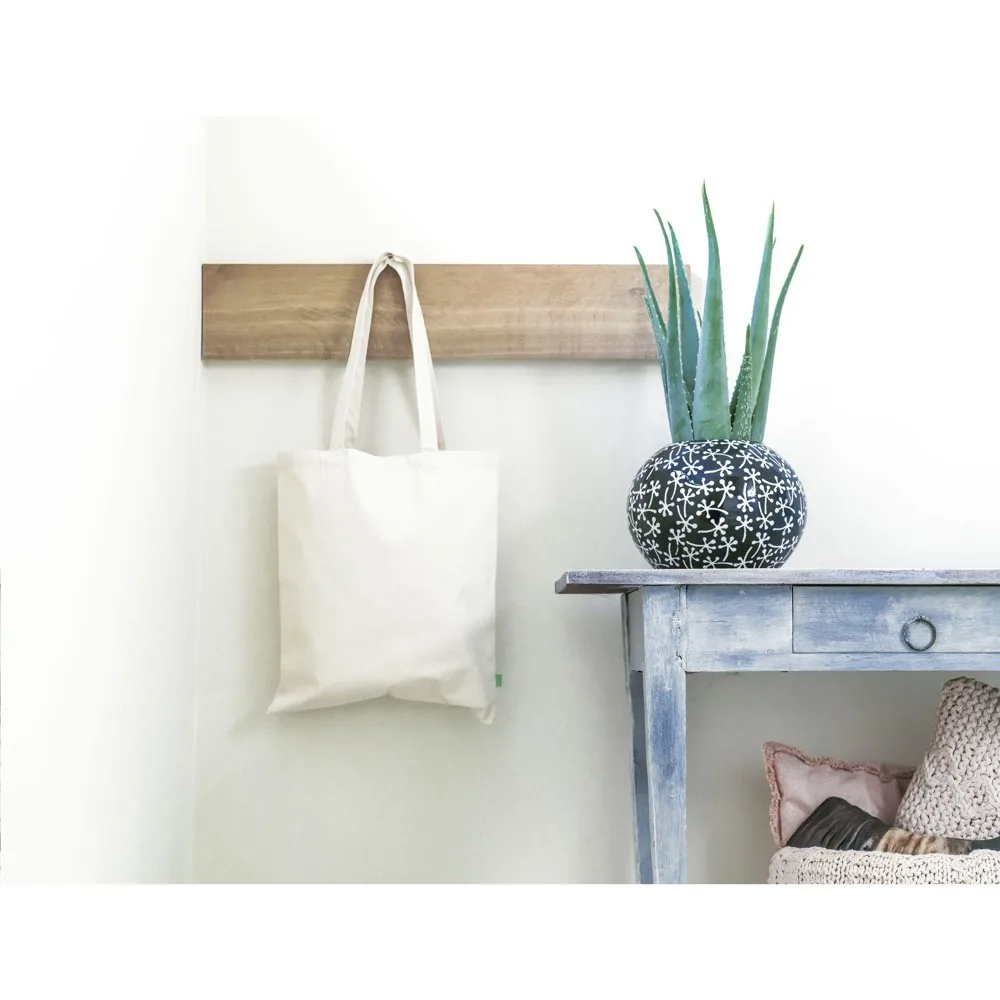 Organic Cotton Shopper Natural 140 gm² tas productfoto 4 - Katoenendraagtassen Organic Cotton Shopper Natural (140 g/m²) tas — productfoto 4