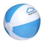 BeachBall Ø 27 cm strandbal, wit/blauw (± pms 2191)