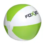 BeachBall Ø 27 cm strandbal, wit/groen (± pms 3529)