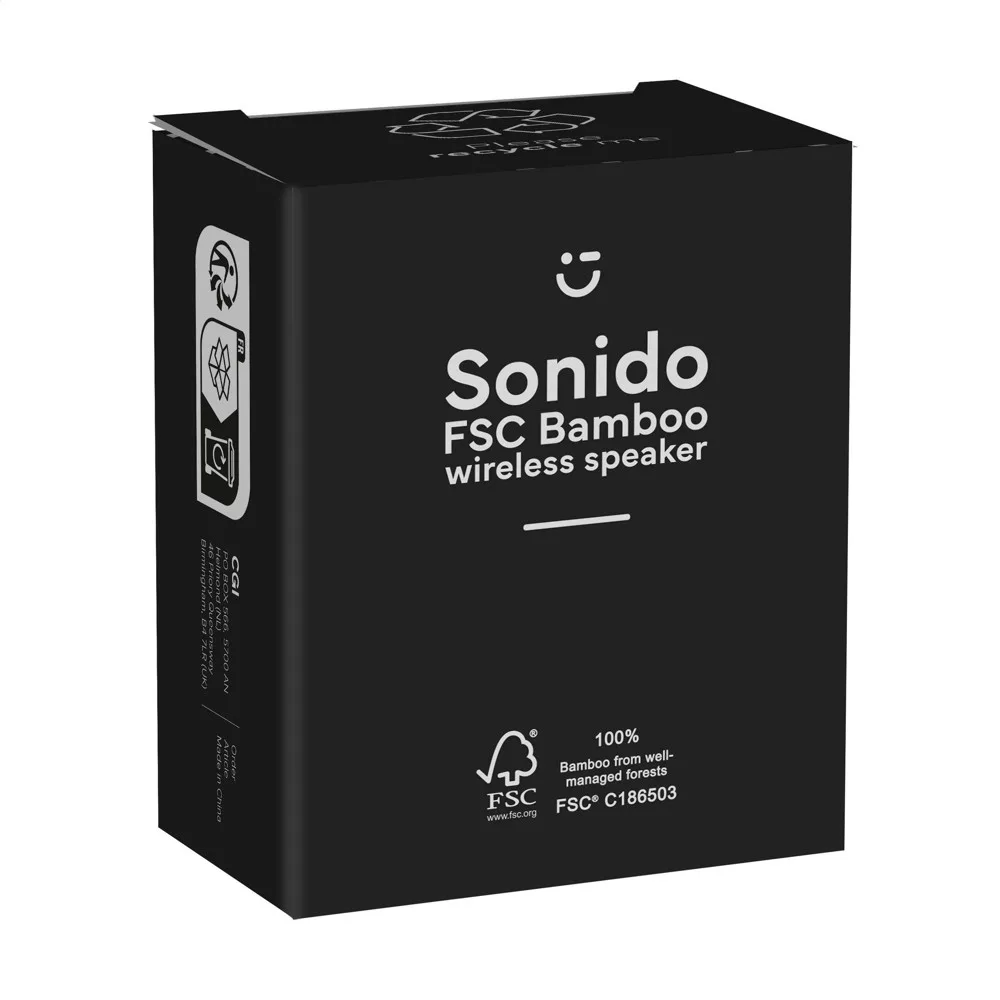 Sonido 5W Bamboo Wireless Speaker draadloze speaker productfoto 6 - Hidalgo-werbeartikel Sonido 5W Bamboo Wireless Speaker draadloze speaker — productfoto 6
