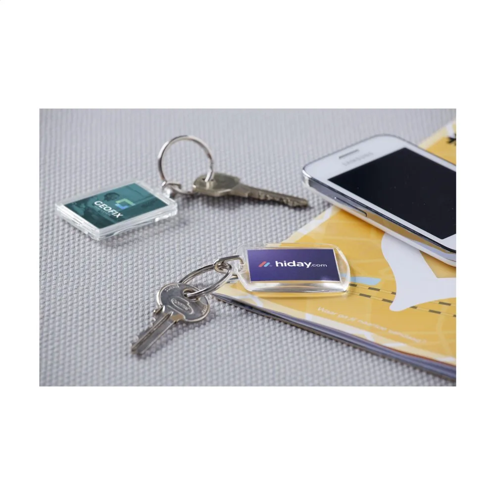 Acrylic Club Keyring Printed Double-Sided Clear 40x30mm — product photo 5