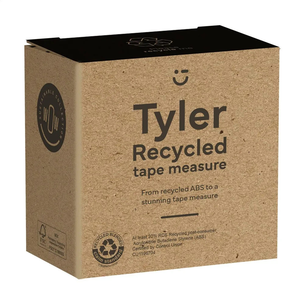Maßband Tyler RCS bedrucken geeicht Recycelt ABS 3m — Produktfoto 6