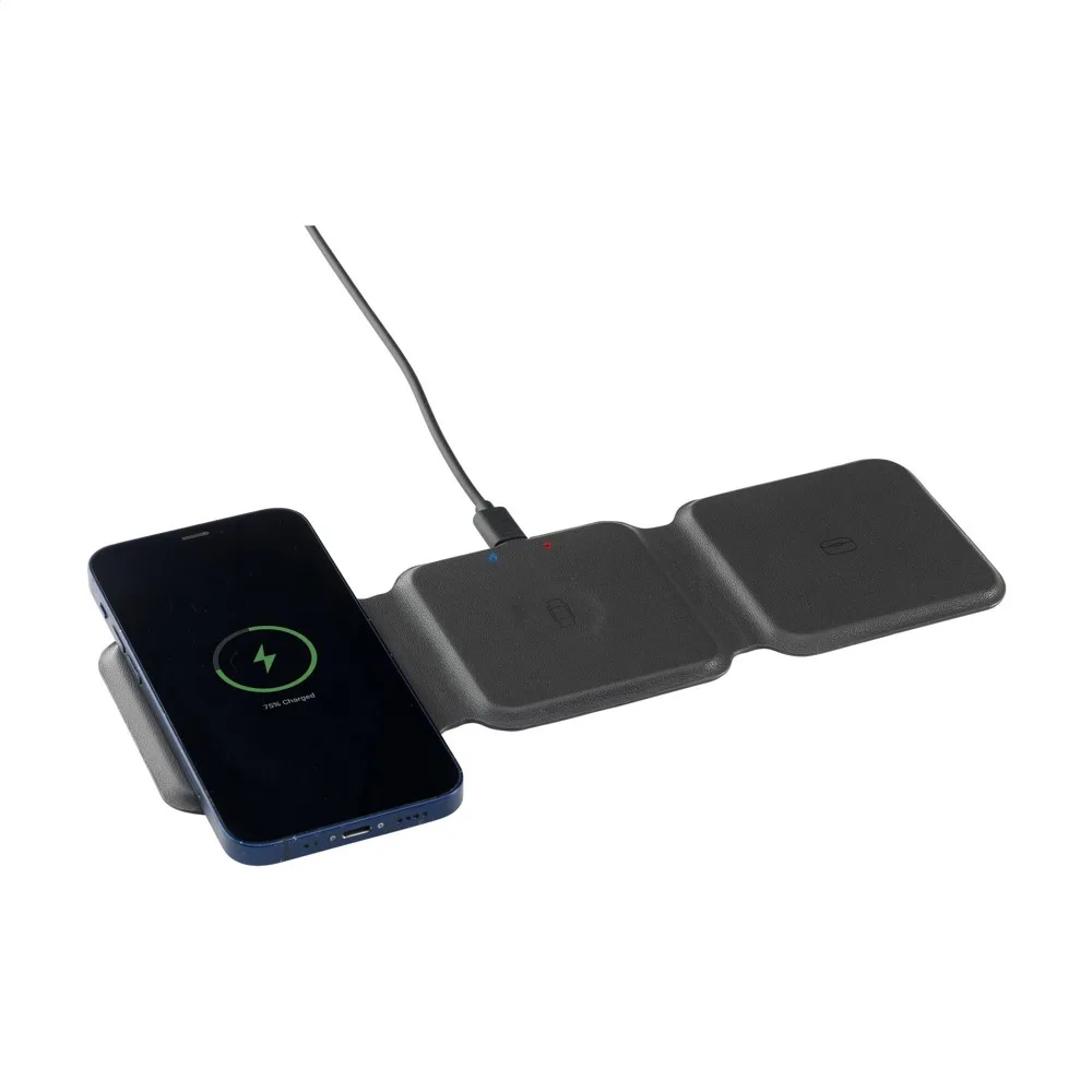 TriCharge RCS Recycled PU Wireless Charger oplader — productfoto 4