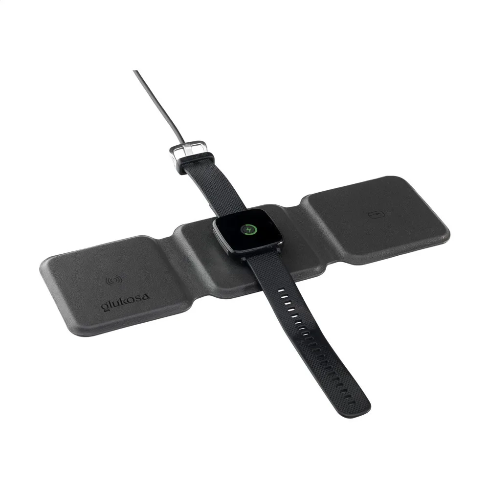TriCharge RCS Recycled PU Wireless Charger oplader — productfoto 5