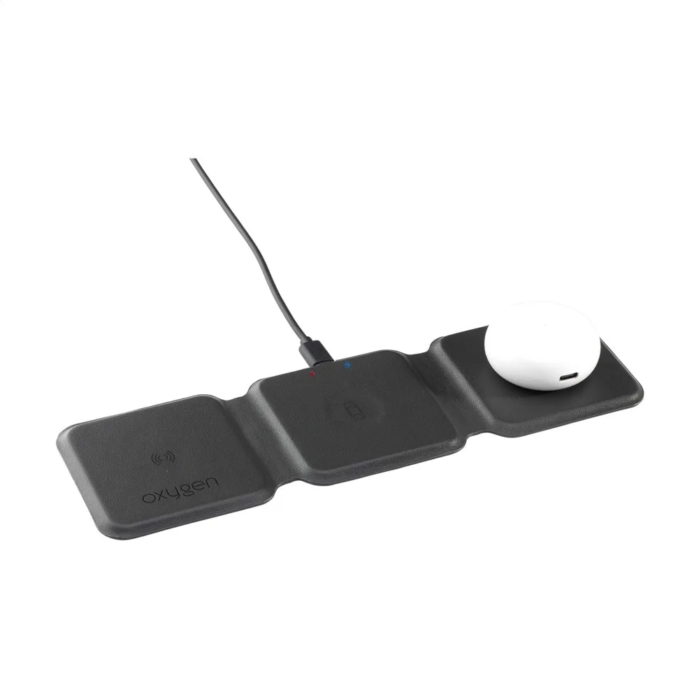 TriCharge RCS Recycled PU Wireless Charger oplader — productfoto 6