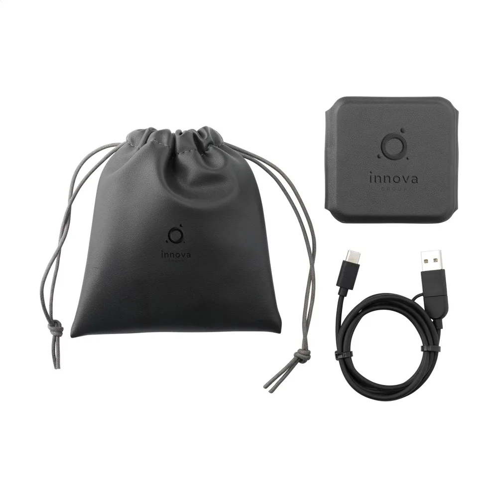 TriCharge RCS Recycled PU Wireless Charger oplader — productfoto 10