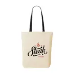 Canvas Shoppy Colour (220 g/m²) tas, zwart (± pms black)