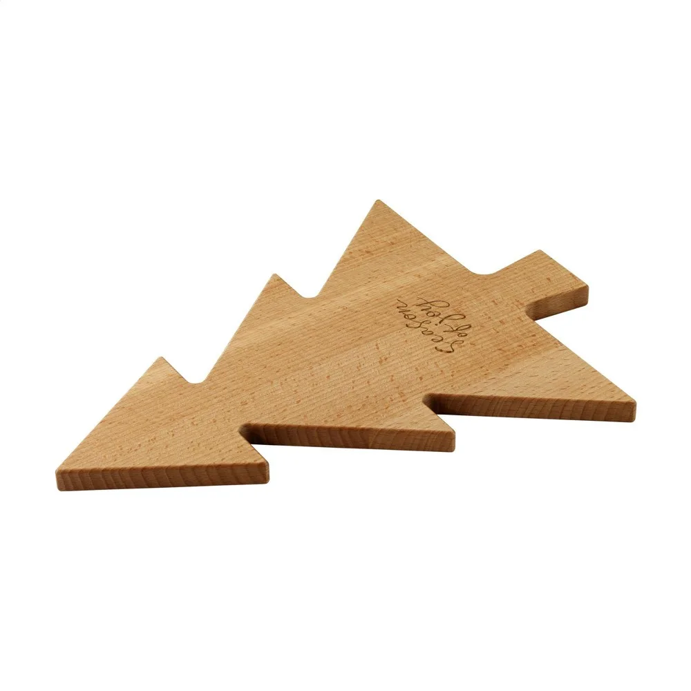 Bowls en Dishes - Puur Hout - Kerstboom serveerplank