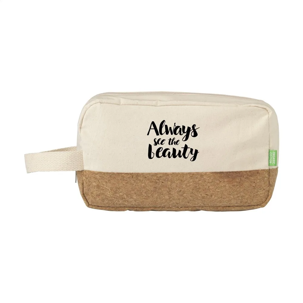 Toiletry Bag CosCork Eco Custom Waterproof Canvas Cork — product photo 4