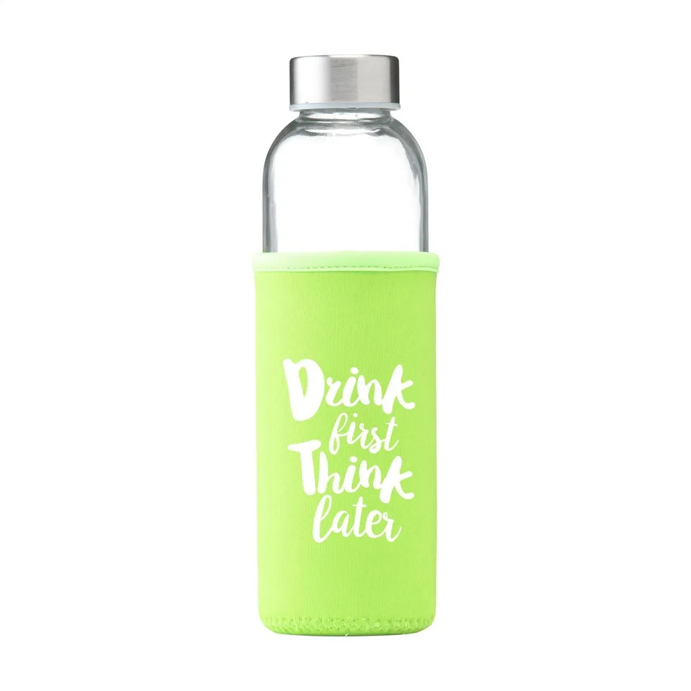 Senga Glass 500 ml drinkfles productfoto 2 - Bidons & Shakers Senga Glass 500 ml drinkfles — productfoto 2