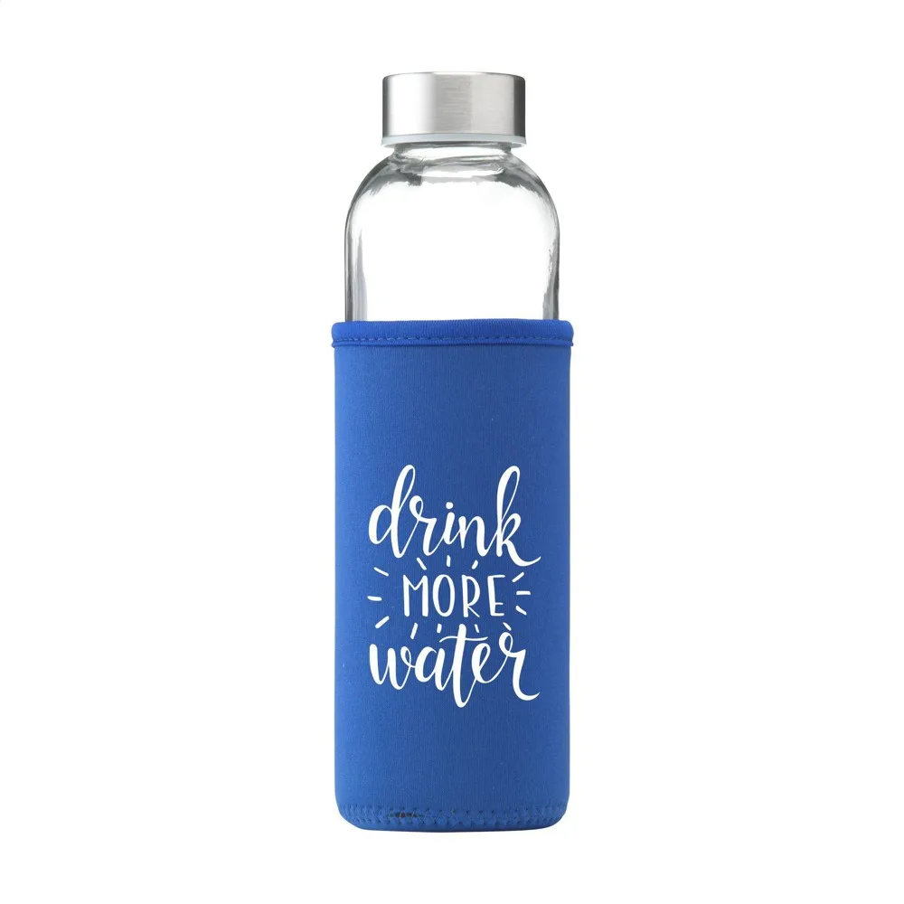 Senga Glass 500 ml drinkfles koningsblauw ± pms 287 - Bidons & Shakers Senga Glass 500 ml drinkfles, koningsblauw (± pms 287)