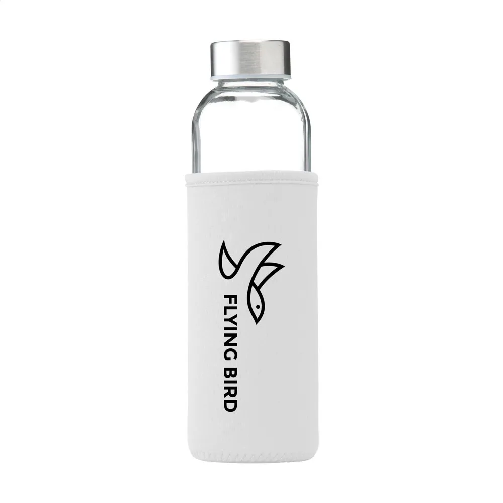 Senga Glass 500 ml drinkfles wit - Bidons & Shakers Senga Glass 500 ml drinkfles, wit