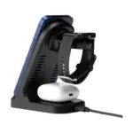 Triple-Up RCS Recycled ABS Wireless Charger Stand — productfoto 4