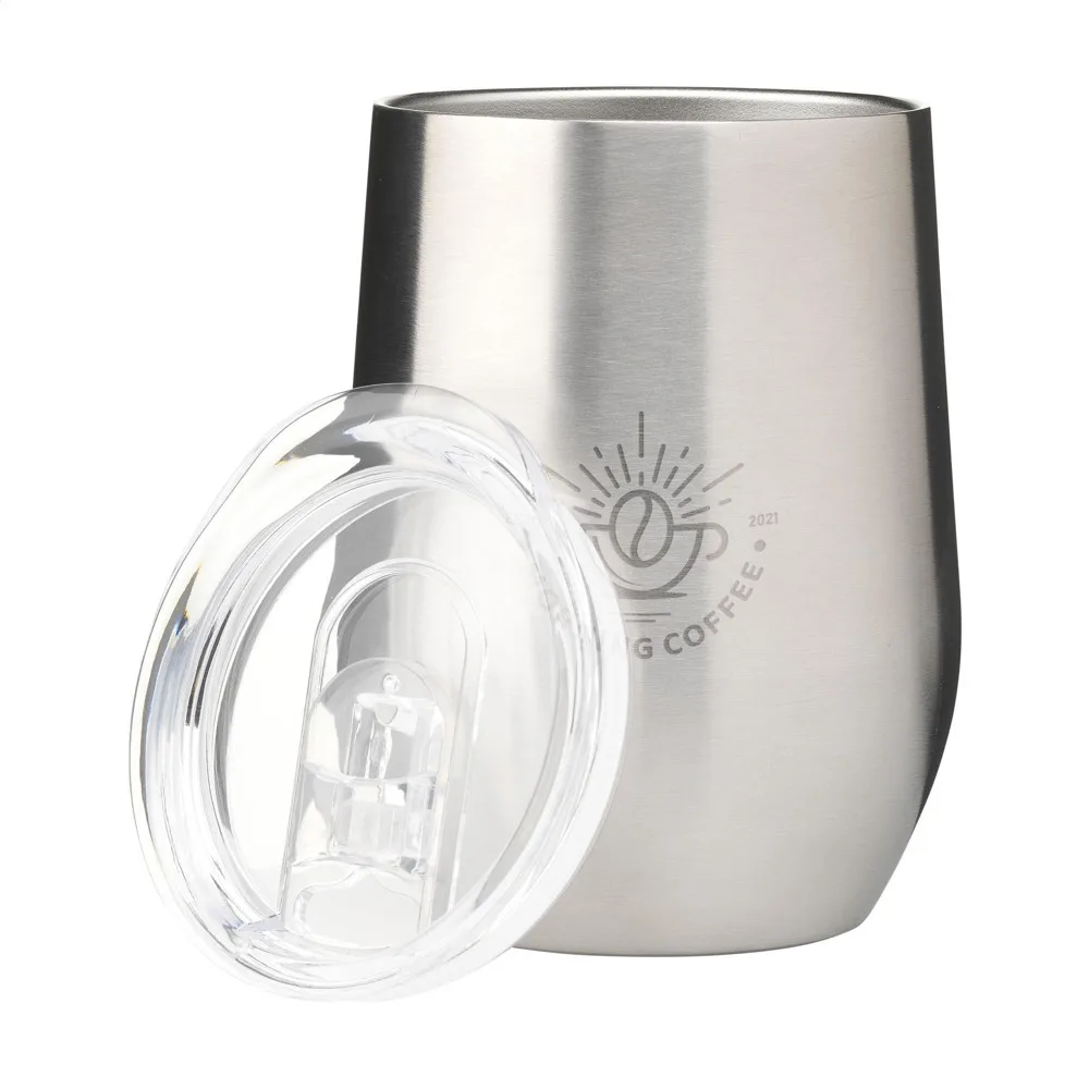 Huevo RCS Recycled Steel Cup 350 ml thermosbeker productfoto 10 - Bidons & Shakers Huevo RCS Recycled Steel Cup 350 ml thermosbeker — productfoto 10