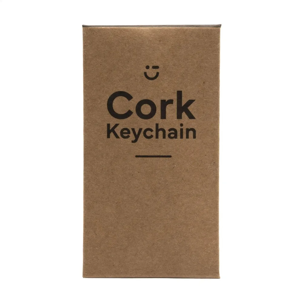 Printed Cork Keyring Round Sustainable Standard — product photo 10