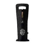 Wine Bag-to-Give GRS RPET wijntas, zwart (± pms black)
