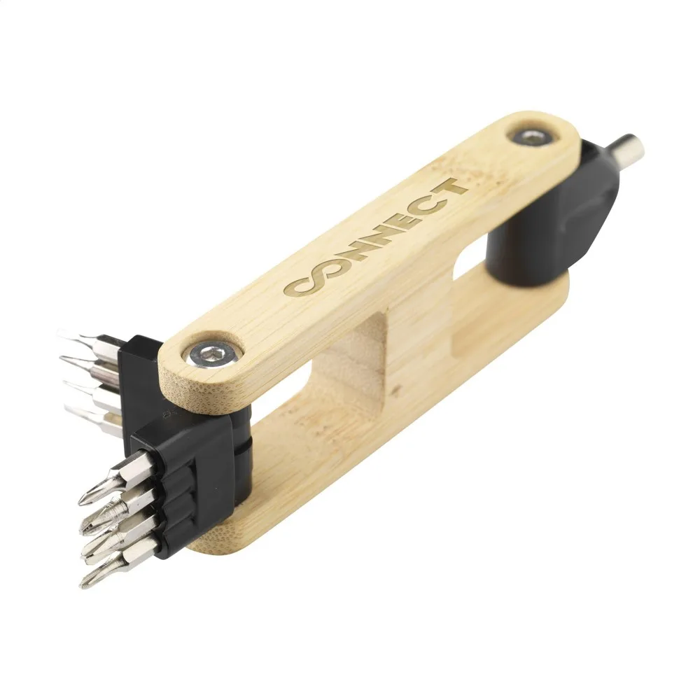 Werkzeugset Bamboo Bit Tool bedrucken magnetisch 9-teilig — Produktfoto 3